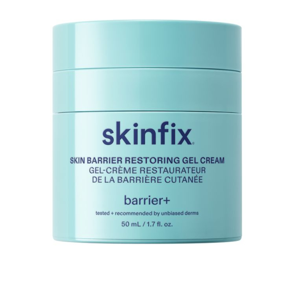 blue bottle on a gray background